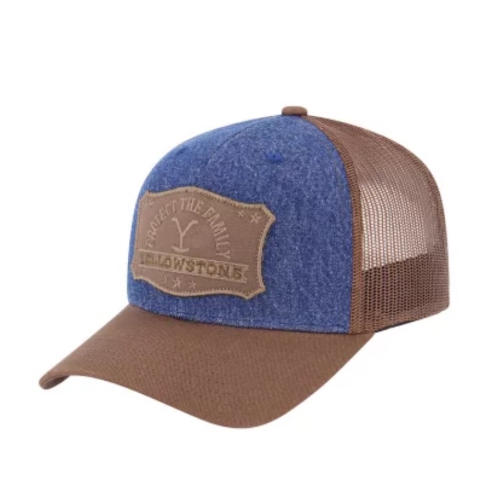 Yellowstone blue and Brown Cap hat men’s onesize SnapBack - Picture 2 of 3